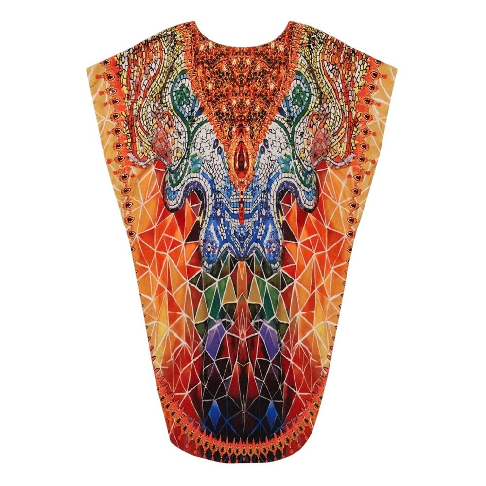 Mosaic Caftan Dress